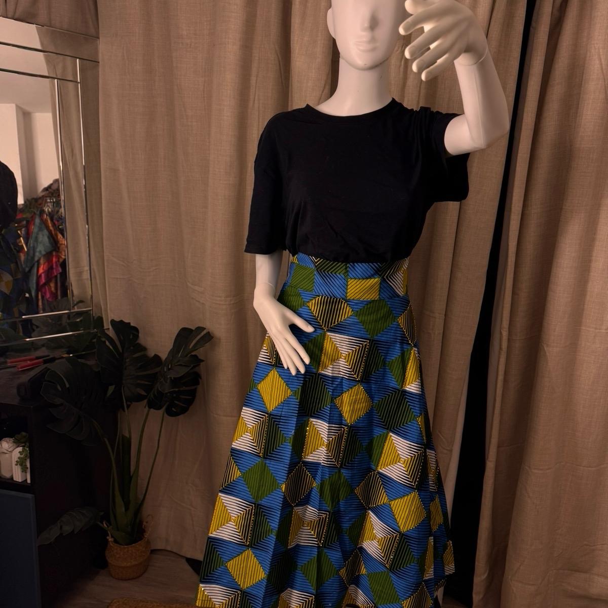 Women's Wrap Skirt in Ankara Fabric, 100% Cotton
