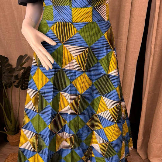 Women's Wrap Skirt in Ankara Fabric, 100% Cotton