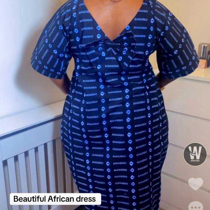 Elegant African Bubu Dress for Women | Loose Comfortable Maxi Kaftan UK