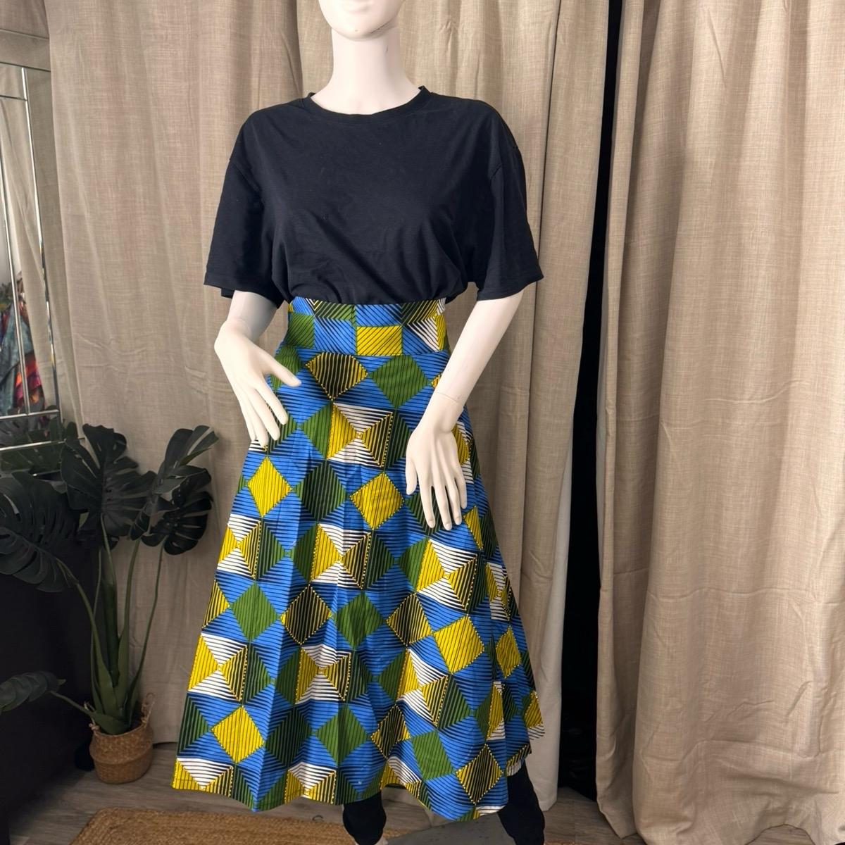 Women's Wrap Skirt in Ankara Fabric, 100% Cotton