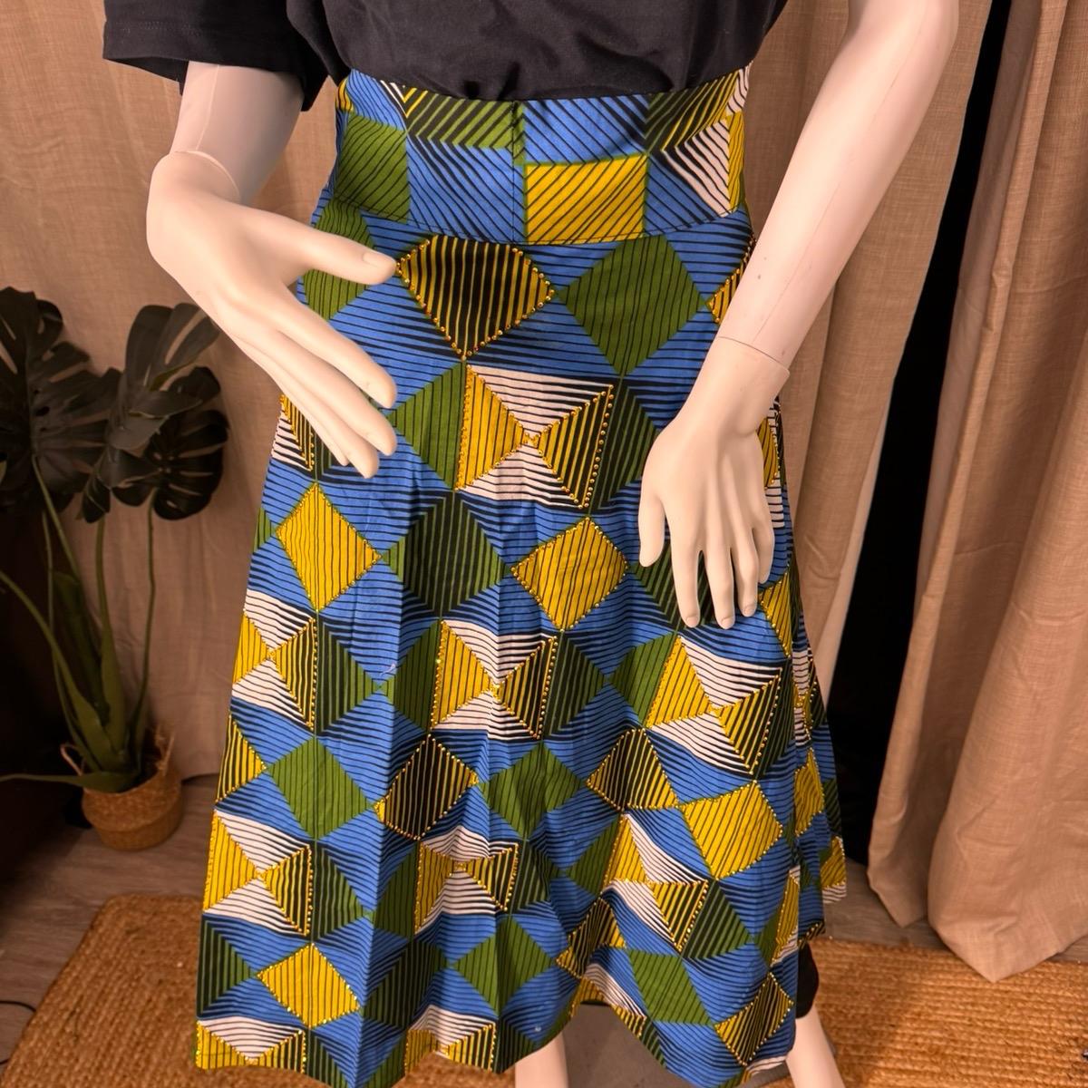 Women's Wrap Skirt in Ankara Fabric, 100% Cotton