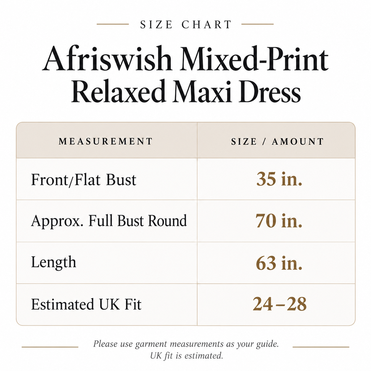 Afriswish Rare-Find Plus-Size Mixed-Print Maxi Dress