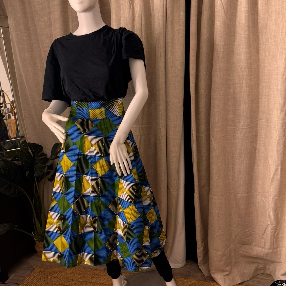 Women's Wrap Skirt in Ankara Fabric, 100% Cotton