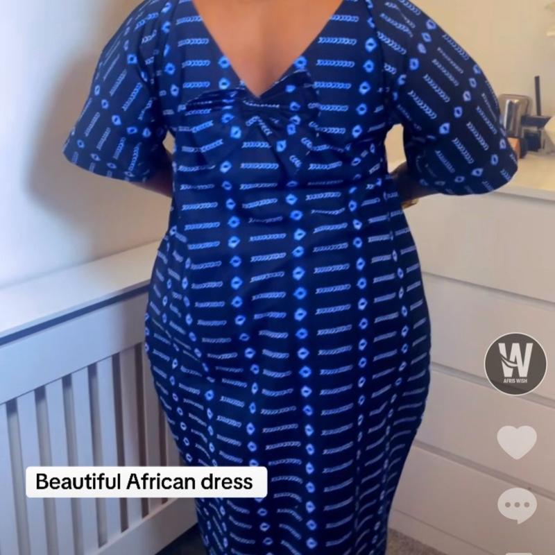 Elegant African Bubu Dress for Women | Loose Comfortable Maxi Kaftan UK
